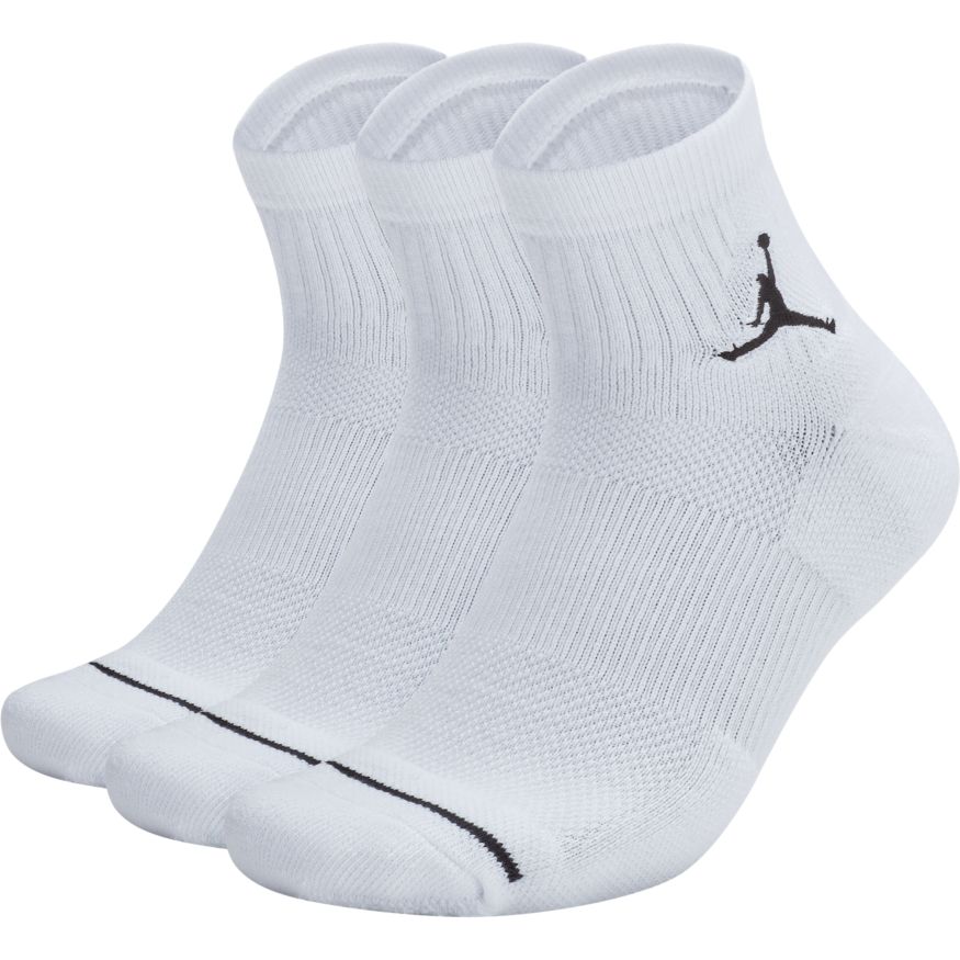 Jordan Jumpman High-Intensity Quarter Sock (3 Pair) --_'White'_