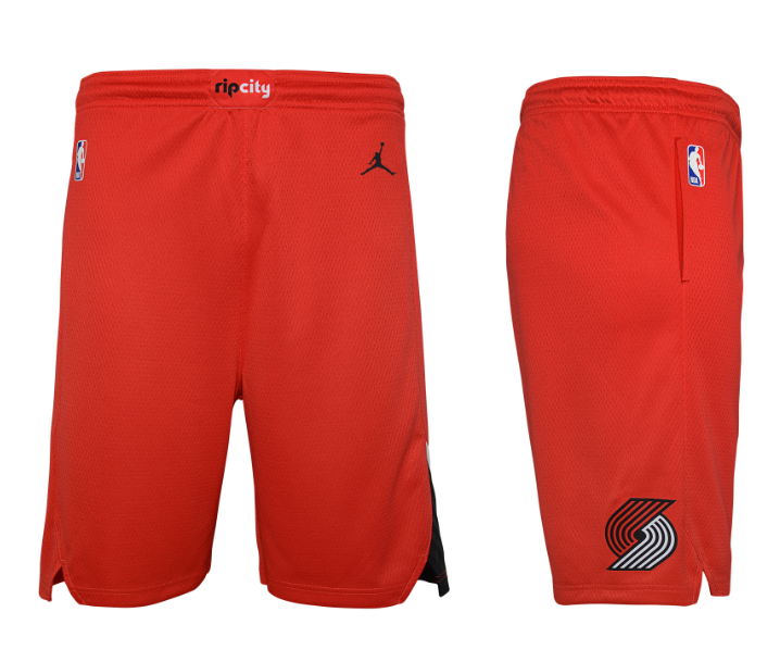 Portland Trail Blazers Statement Edition Jordan NBA Swingman Shorts Kids 'Red'