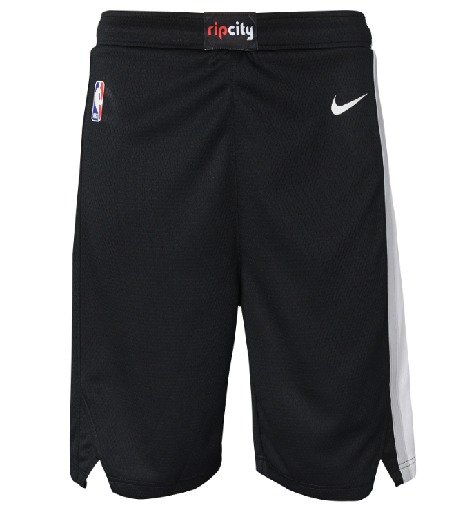 Portland Trail Blazers Icon Edition 2020 Nike NBA Swingman Shorts Kids 'Black'