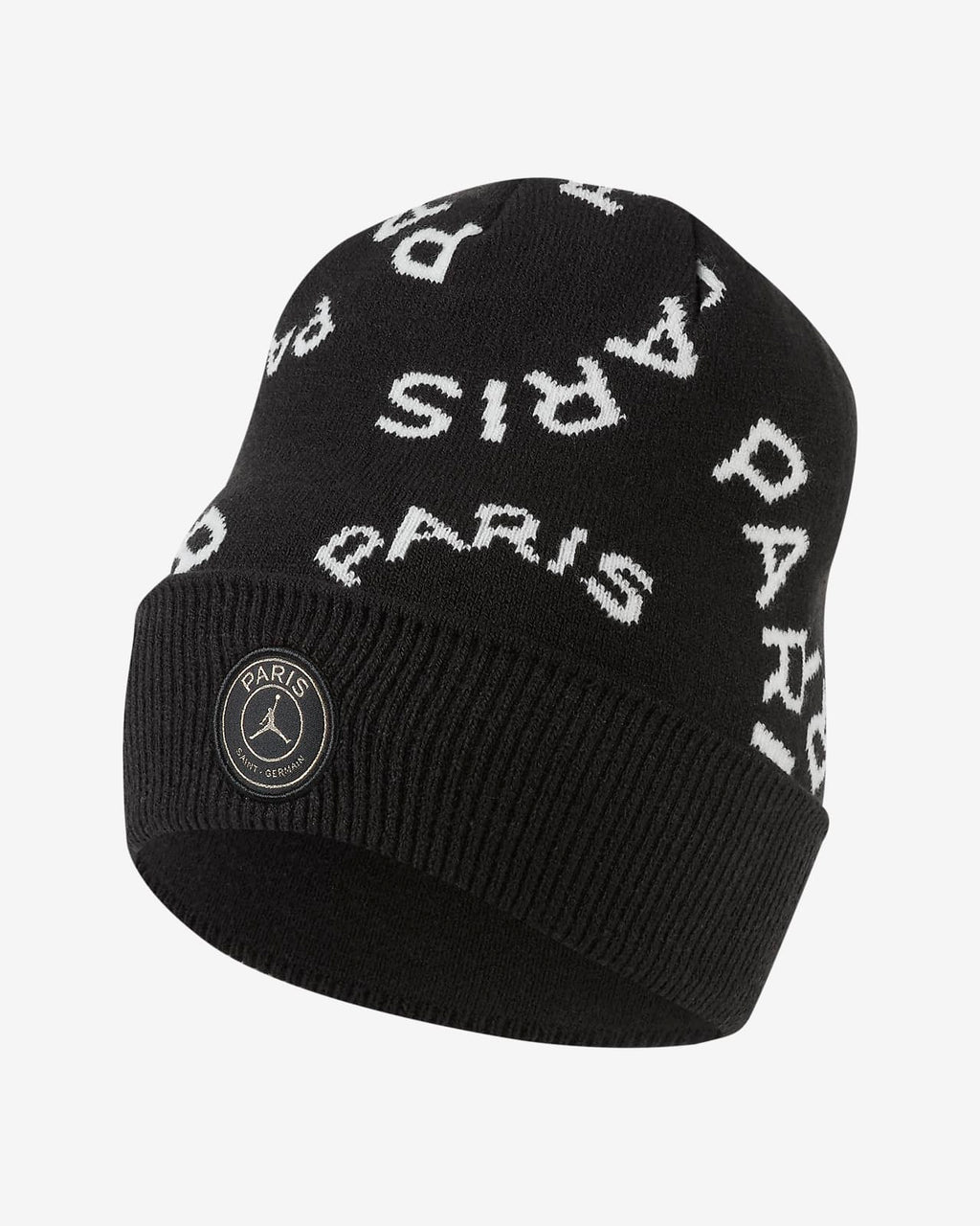 Paris Saint-Germain Cuffed Beanie 'Black/White/Gold'