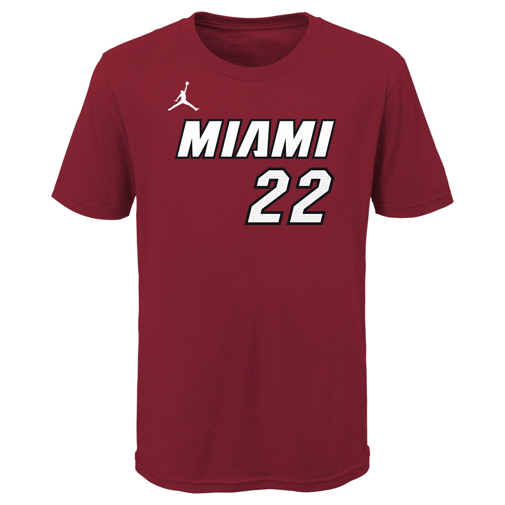 Miami Heat Jordan Kids Name T-Shirt Jimmy Butler 'Red'