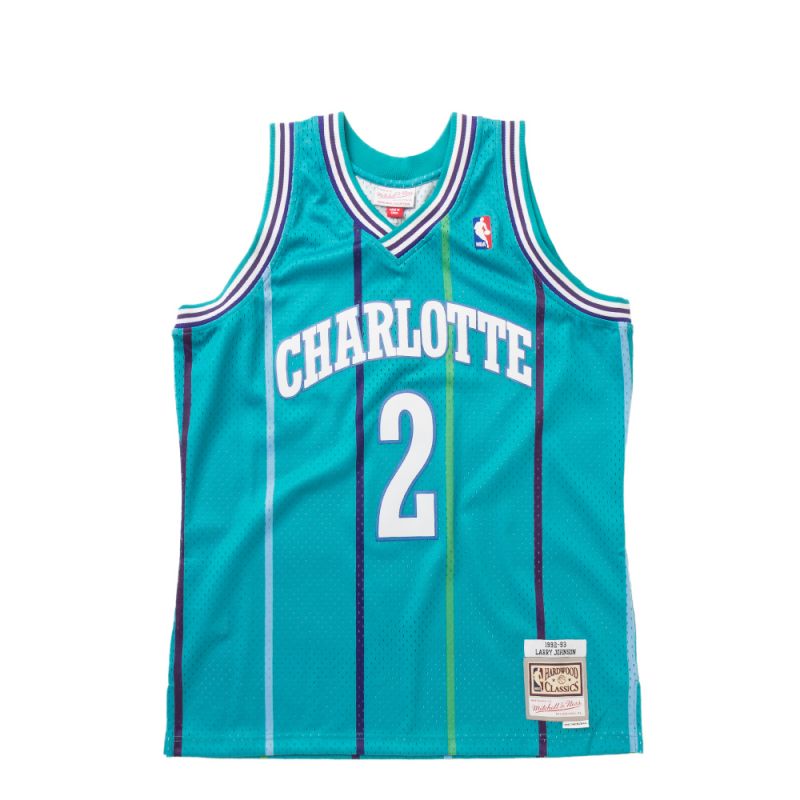 Mitchell & Ness NBA Larry Johnson Charlotte Hornets 1992-93 Swingman Jersey 'Teal'