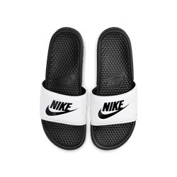 Nike Benassi JDI Men's Slides 'White/Black'