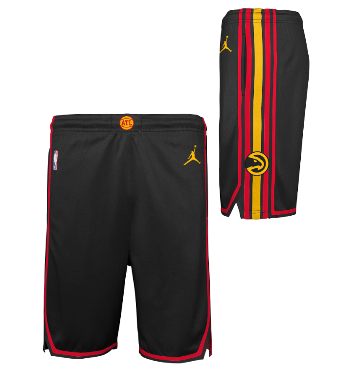 Atlanta Hawks Statement Edition Jordan NBA Swingman Shorts Kids 'Black'