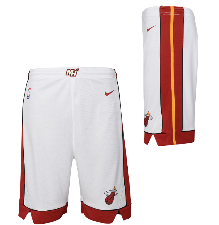 Miami Heat Association Edition 2020 Nike NBA Swingman Shorts Kids 'White'