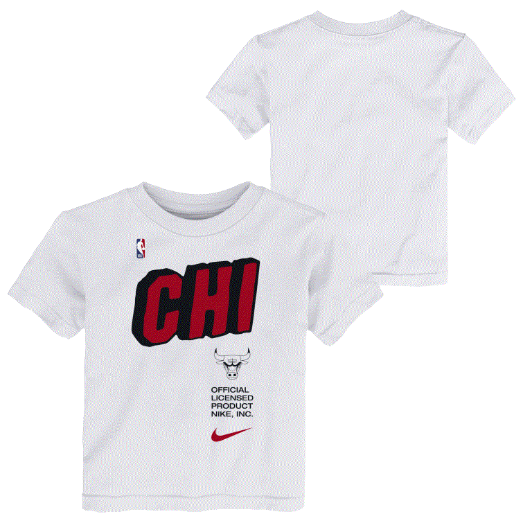 Nike Essential Block NBA Chicago Bulls Kids T-Shirt 'White'