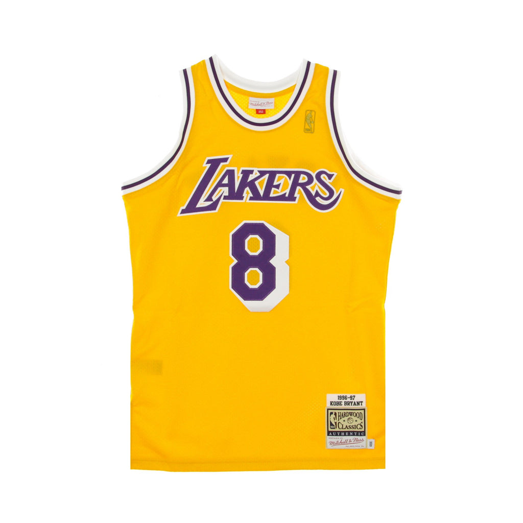 M&N Authentic Jersey Kobe Bryant #8 LA Lakers 1996-97 'Yellow'