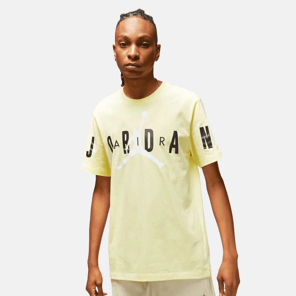 Jordan Air Men's Stretch T-Shirt 'Lemon/Black/Whte'