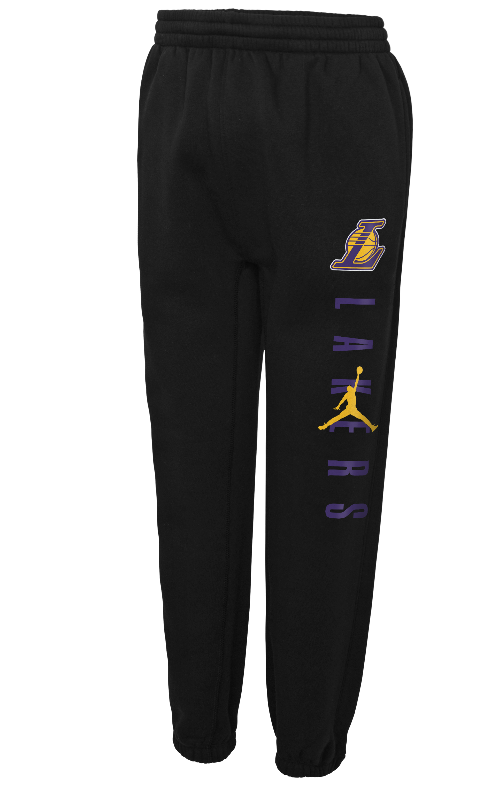 Jordan Los Angeles Lakers Fleece Statement Kids Pant 'Black'