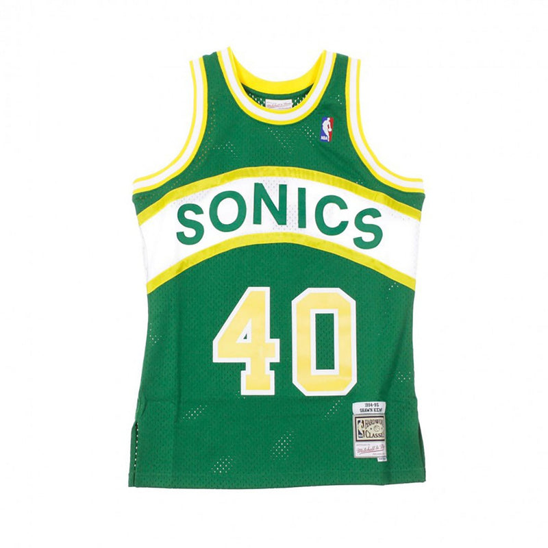 M&N Swingman Jersey 1994-95 Shawn Kemp #40 Seattle Supersonics 'Green'