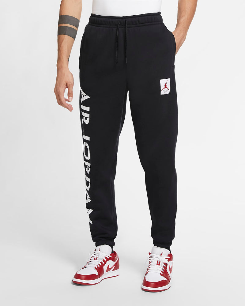 Jordan AJ4 Graphic Fleece Trousers 'Black'