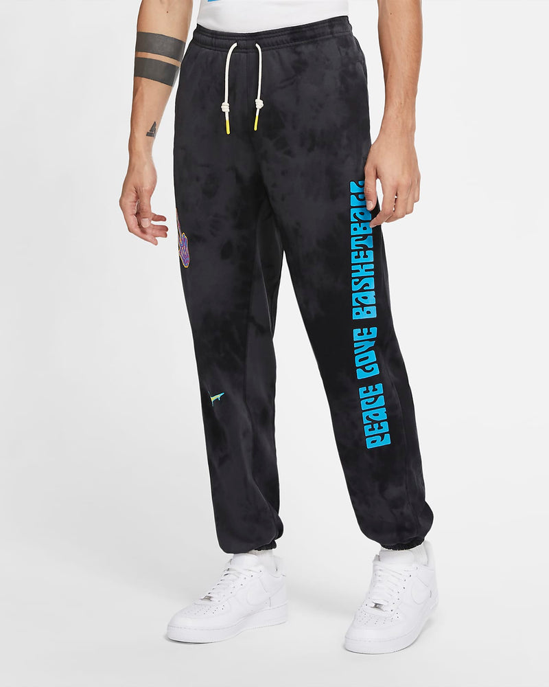 Men's Basketball Trousers Nike "Peace, Love, Basketball" 'Black/Yellow'