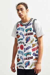 M&N NBA Swingman Jersey All Over West 'White'