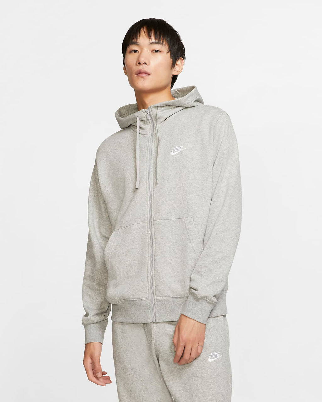 Nike Men's Club Zip Hoodie 'Grey'