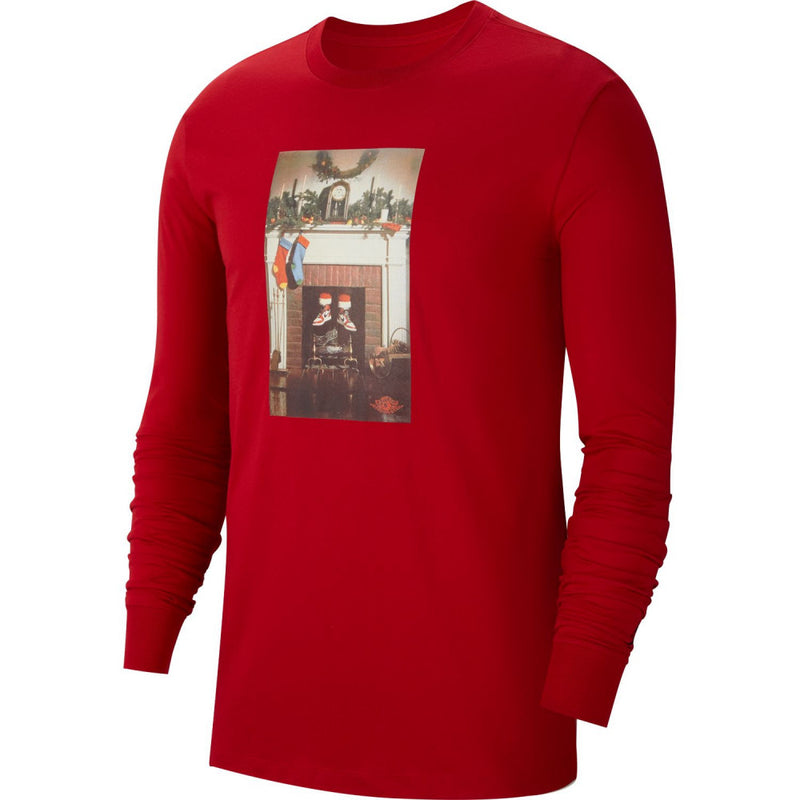 Jordan Jumpman Chimney Men's Long-Sleeve T-Shirt 'Red'