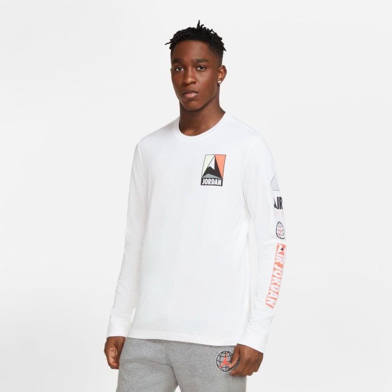 Jordan Winter Utility Jumpman Men's Long-Sleeve T-Shirt 'White'