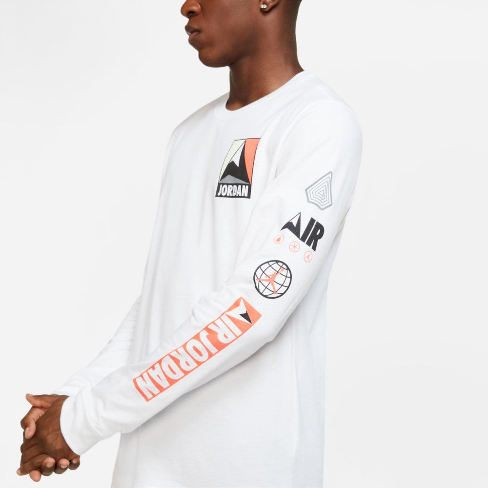 Jordan Winter Utility Jumpman Men's Long-Sleeve T-Shirt 'White'