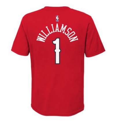 New Orleans Pelicans Jordan Kids Name T-Shirt Zion Williamson 'Red'