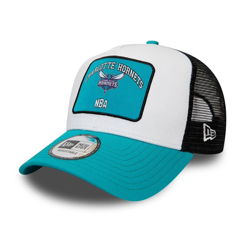 New Era Box Trucker Cap Charlotte Hornets 'Black/White/Teal'