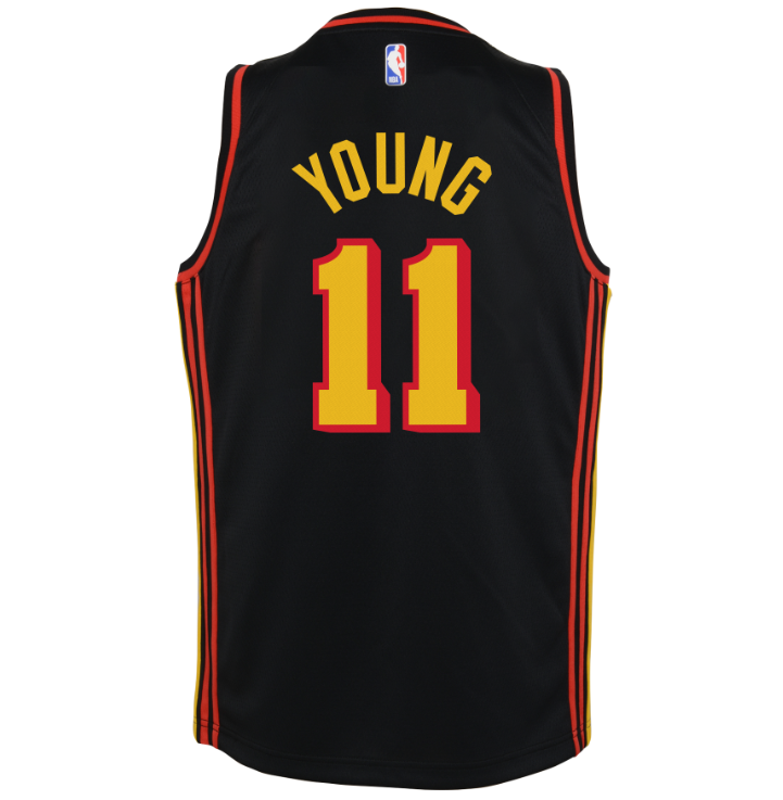 Trae Young Atlanta Hawks Statement Edition 2020 Jordan NBA Swingman Jersey Kids 'Black'